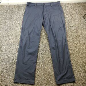Rhone Pants Commuter Chino Performance Stretch Gray Mens 35x31